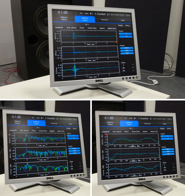 Trinnov Room Optimizer displays