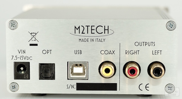 M2Tech Evo DAC Two rear