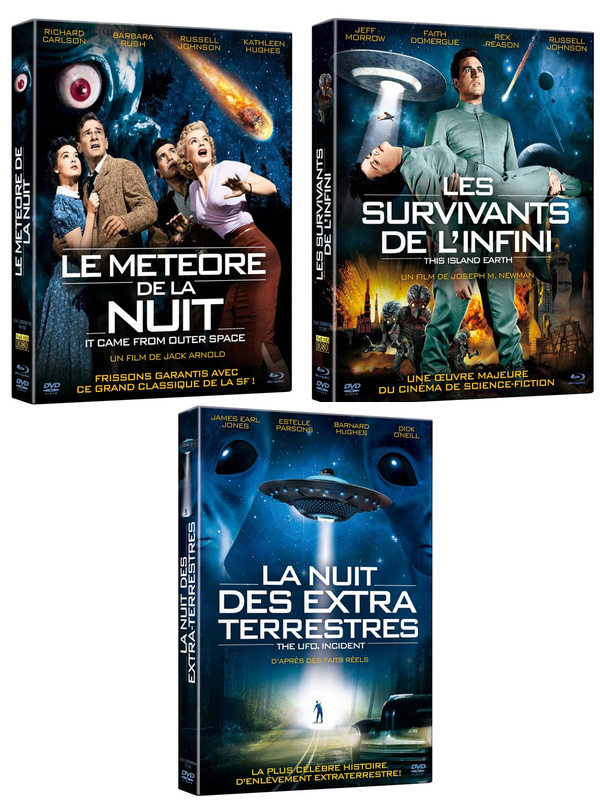 Blu ray DVD Trois films de SF