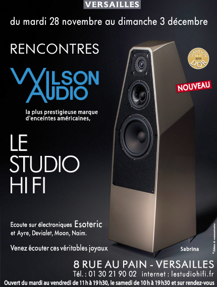 JPO Wilson Audio au StudioHifi Versailles