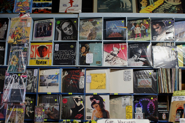 Record Finder vinyl wall