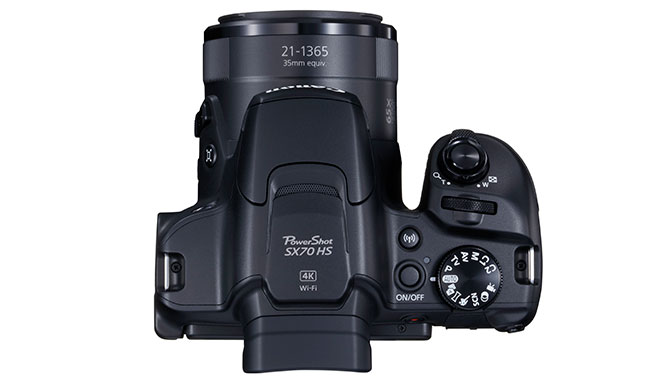 Canon SX70HS top