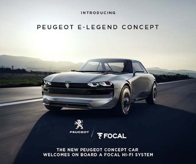 Peugeot E legend Concept with Focal sound