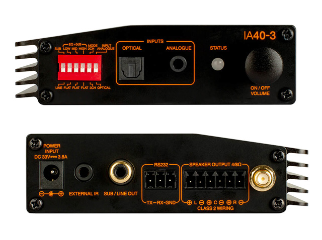 monitor audio IA40 3 amplificateur integration connexions
