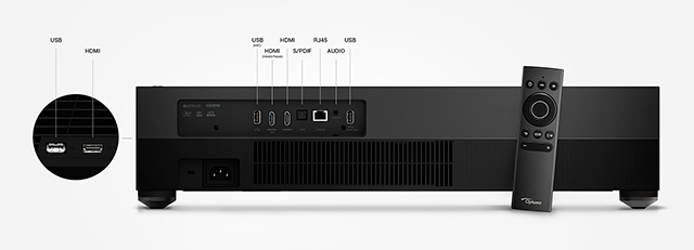 optoma cinemax P1 connexions