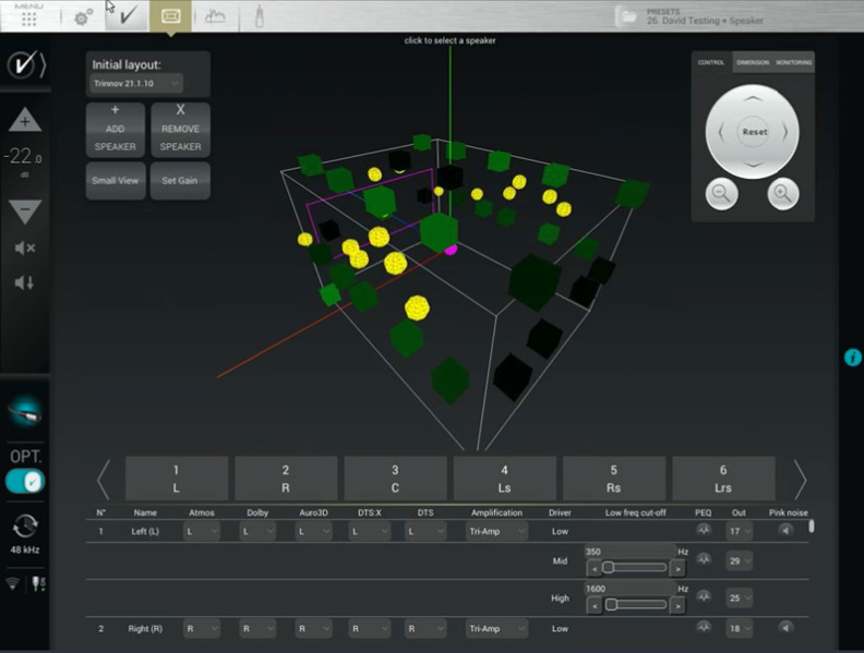 Trinnov Object Viewer Dolby Atmos interface2