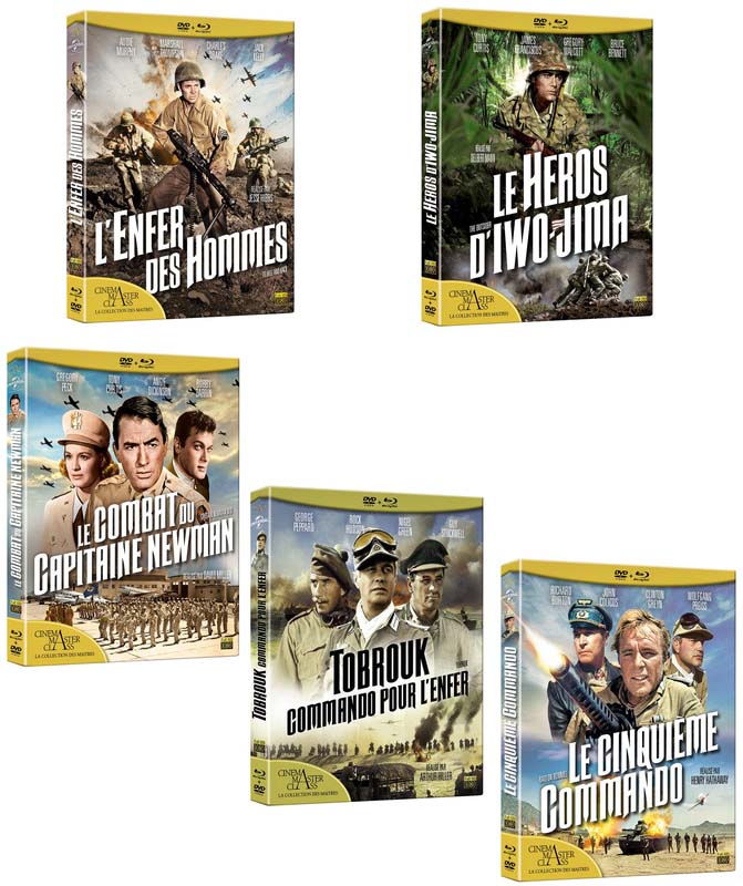 Blu ray Cinq Films de guerre