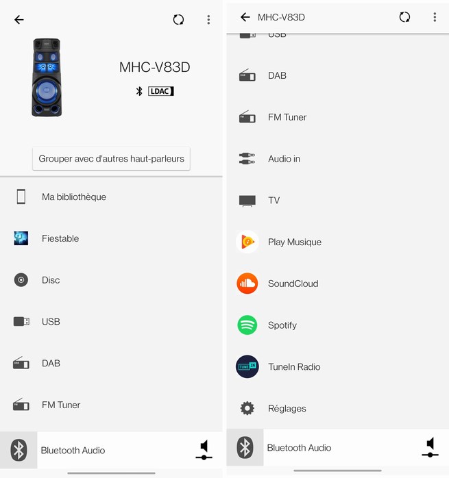 Sony MHC V83D details app 001b