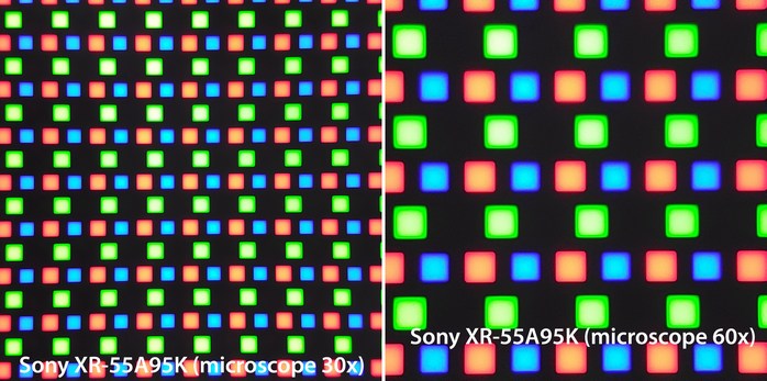 Sony XR 55A95K details on 042b