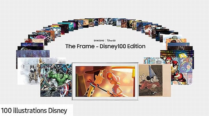 Samsung the frame disney100 edition contenus
