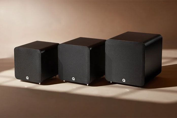 Q Acoustics Q SUB : trois nouveaux caissons de basse en version close avec haut-parleurs de 20, 25 et 30 cm