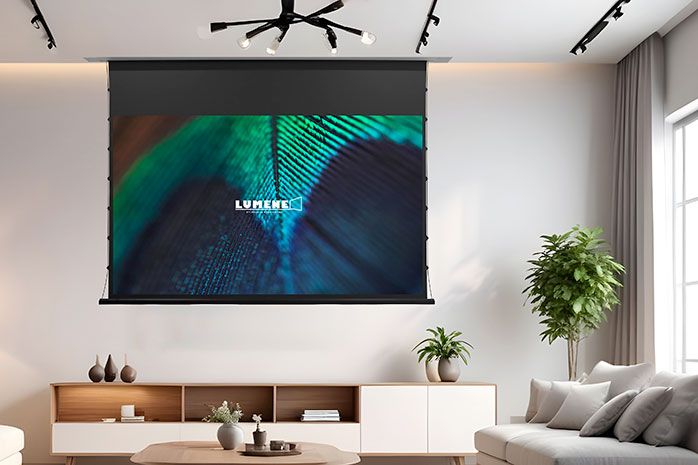 Lumene Extra Bright : une collection d'écrans motorisés à réjection de lumière pour vidéoprojecteurs à longue focale