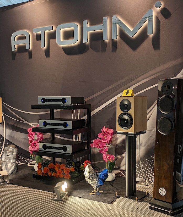 Les enceintes Atohm Sirocco sur le High End de Munich