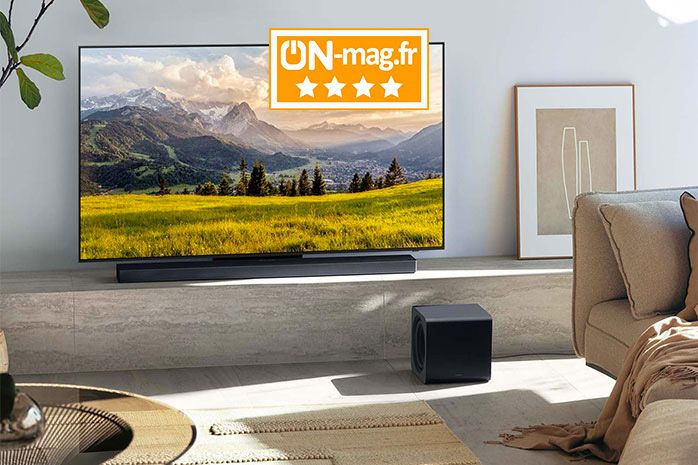 Test Samsung HW-QS710F : une barre de son cinéma personnalisable, soutenue par un mini caisson explosif